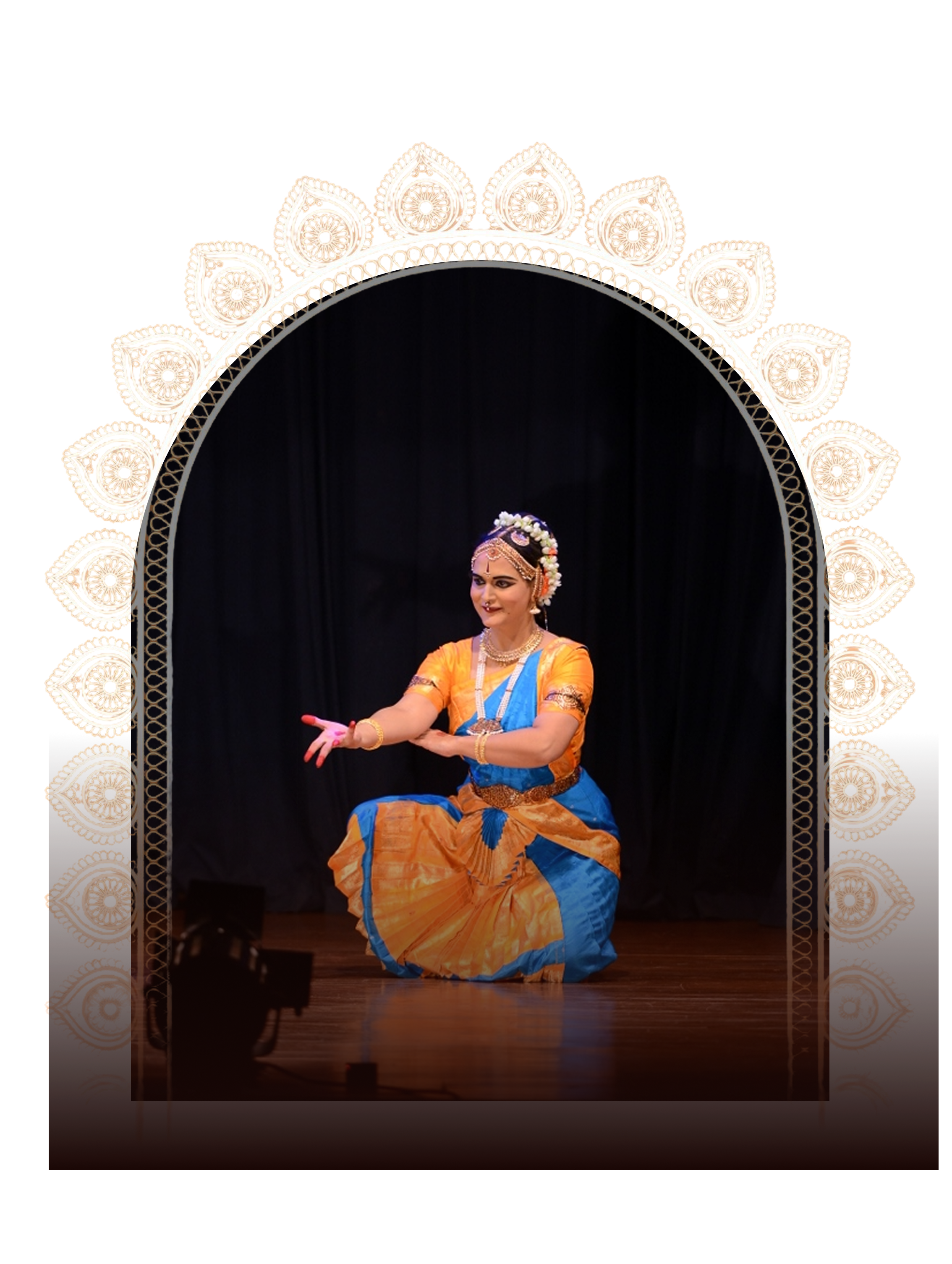 Classical dancer in traditional pose